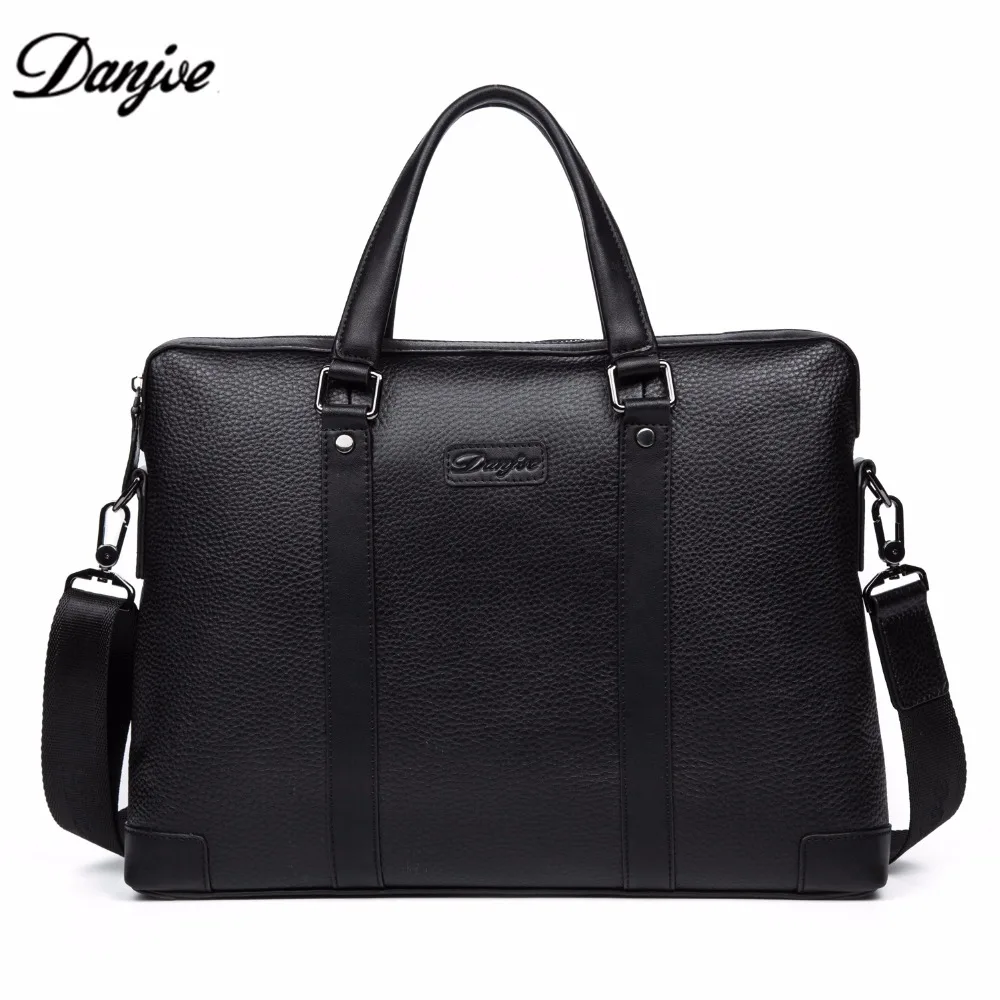 DANJUE 2017 Handbag Men Messenger Bags Genuine Leather Man Bags Fashion Male Men's Briefcase Man Casual Shoulder Bag 90080-3