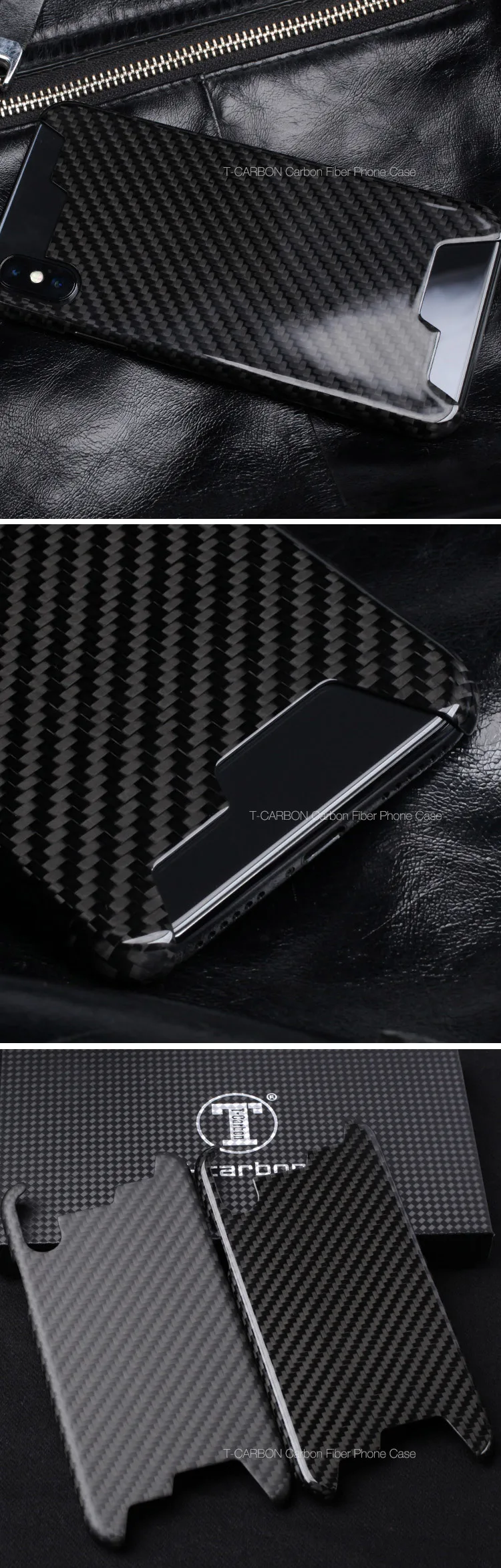T-carbon Factory Чехол для телефона из углеродного волокна подходит для iX нового дизайна
