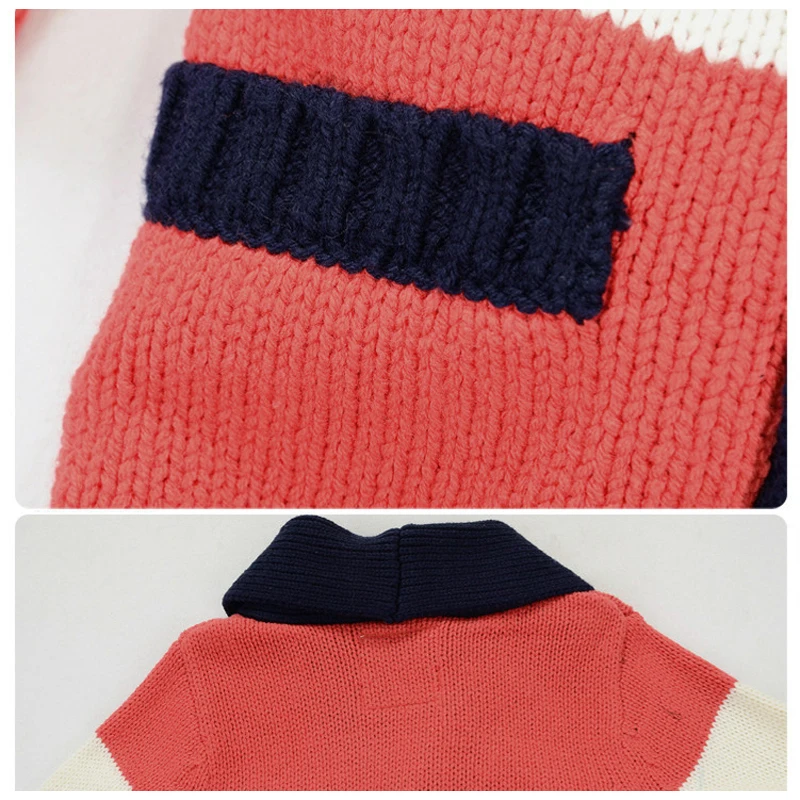 MamaLOVE/новая осенне-зимняя одежда с длинными рукавами для мальчиков свитер для мальчиков кардиган детский свитер теплая верхняя одежда для детей от 2 до 9 лет свитеры