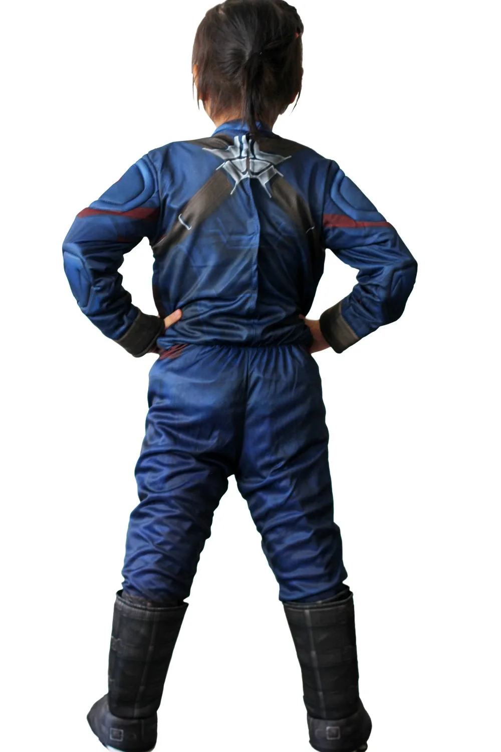 Classic Superhero Muscle Captain America Costume Avengers Endgame Cosplay Superman Halloween Party Costumes for Boys Girls