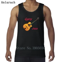 Цыганские джазовые гитарные жилеты горячая Распродажа забавная на заказ Веселая мужская майка без рукавов Весенняя уникальная