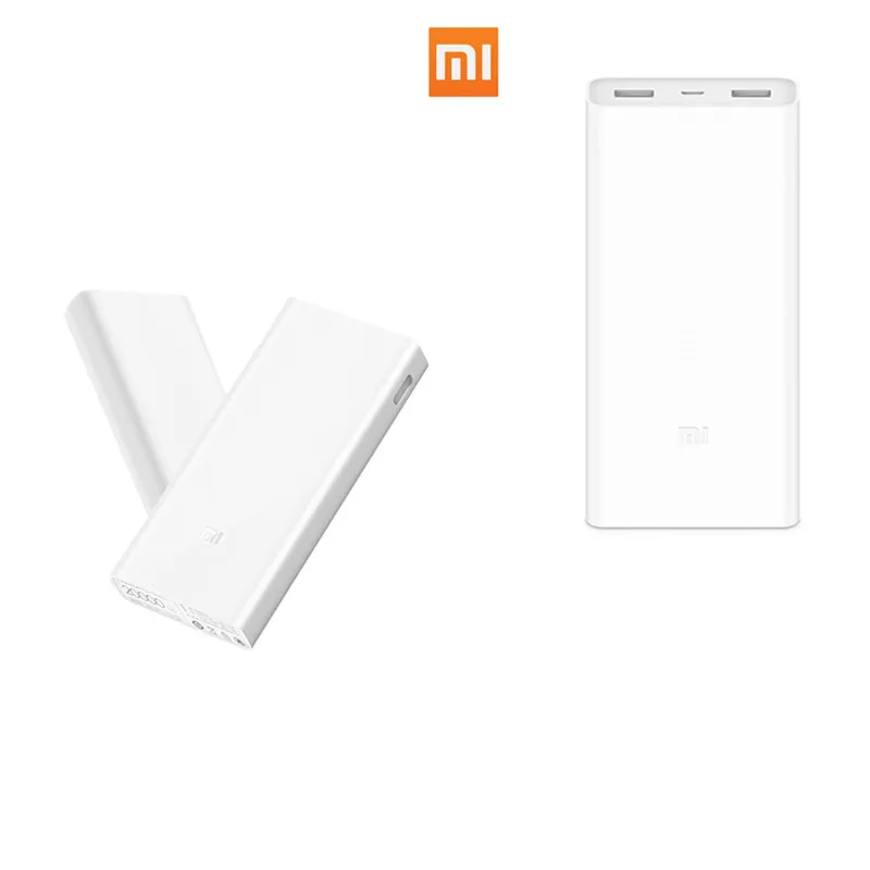 

Original Xiaomi 20000mAh Power Bank 2C Portable Charger Support QC3.0 Dual USB Mi External Battery Bank 20000 for Mobile Phones