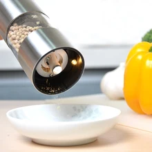 Eléctrico de Acero inoxidable Molino de Pimienta Molinillo de Especias Sal y Pimienta Molinos de Utensilios de cocina