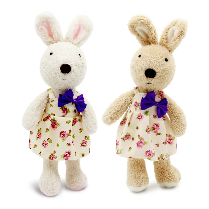 Le sucre носить платье 30 см kawaii Кролик плюшевые игрушки кролик мягкие куклы детские игрушки подарки, одежду можно снять