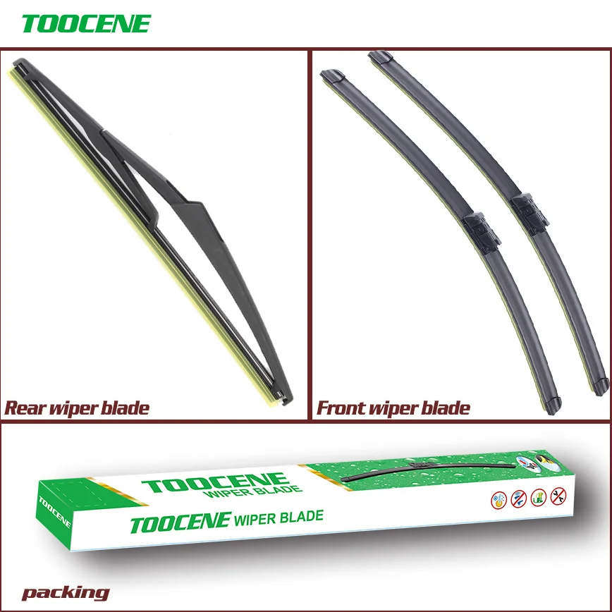 

Front and Rear Wiper Blade For Renault TwingoRenault ZOE,2012 Onwards Windshield Rubber Brush Car Accessories 24+14+12