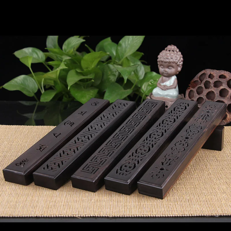 Hot ebony carved incense sandalwood incense wood lying incense