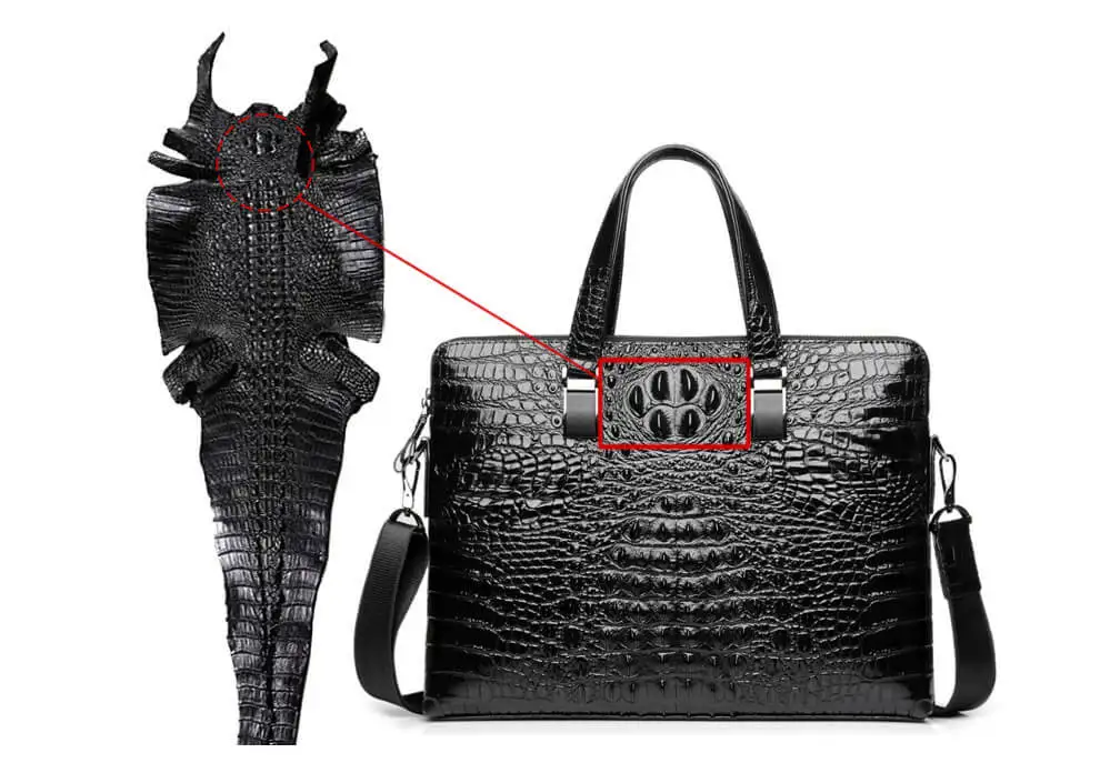Мужской портфель из натуральной кожи, роскошный портфель из яловой кожи с крокодиловым узором, мужская сумка на плечо, деловая сумка, лучшая