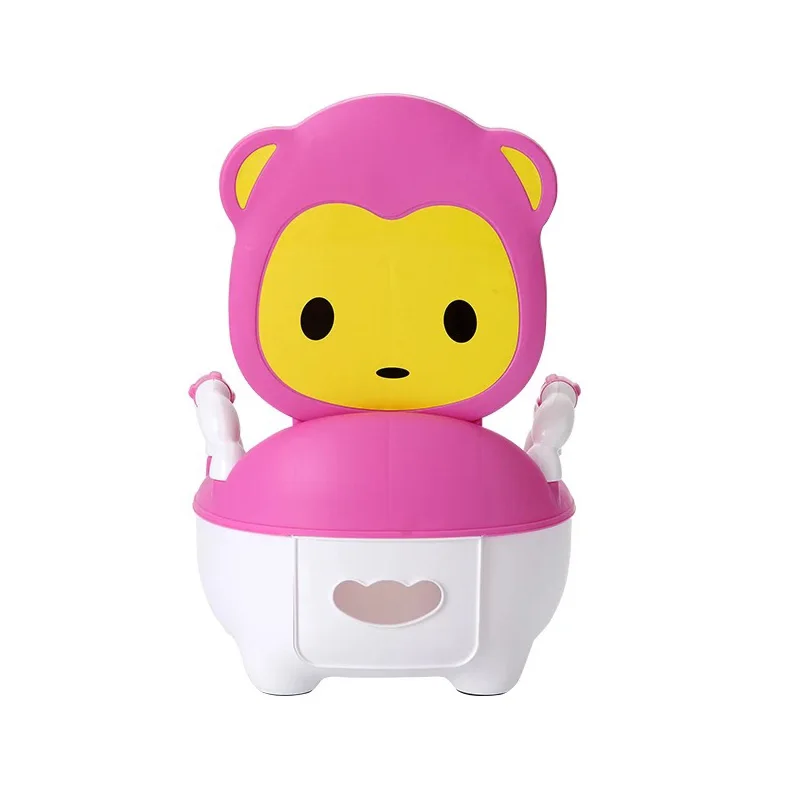 

Hot Baby Toilet Children's Pot Cartoon Monkey Travel Portable Baby Toilet Training Unisex Child Toilet Seat Baby Potty Chair