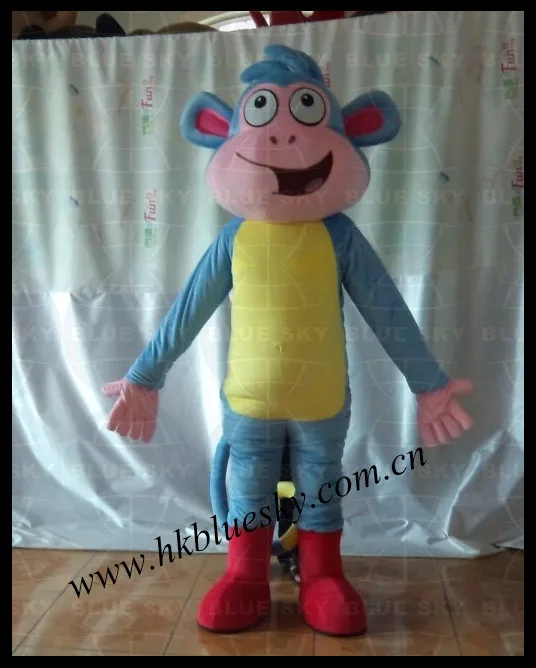 boots monkey mascot costume from dora the explorer movie,in
