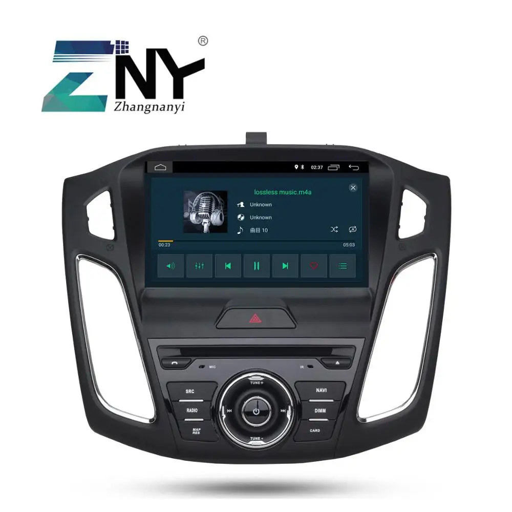 Best 9" HD Android 8.1 Car GPS Stereo For 2015 2016 2017 Focus Auto DVD Audio Video Radio FM RDS WiFi Navigation Free Backup Camera 1