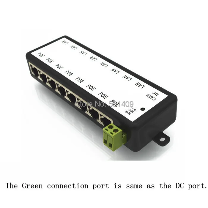 В ПРОДАЖЕ 8 портов lan пассивный переходник Pin 4 5/7 8 мощность над Ethernet модуль порта вызова инжектор DC 9-48 В IP камера PoE