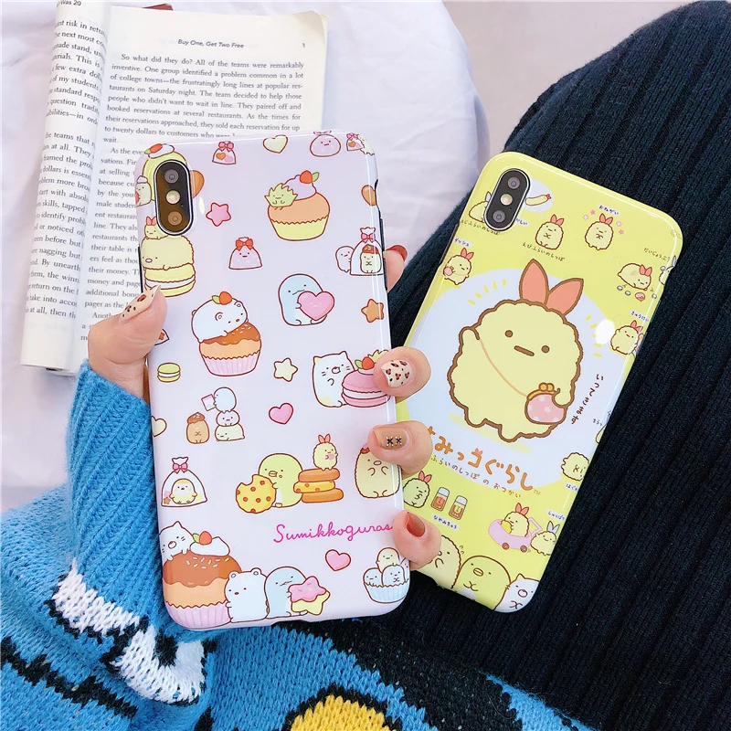 

Sumikko gurashi phone cases for iphone XS Max case Mini animals cartoon silicon tpu case for iphone 6 6s 7 8 plus X XR XS