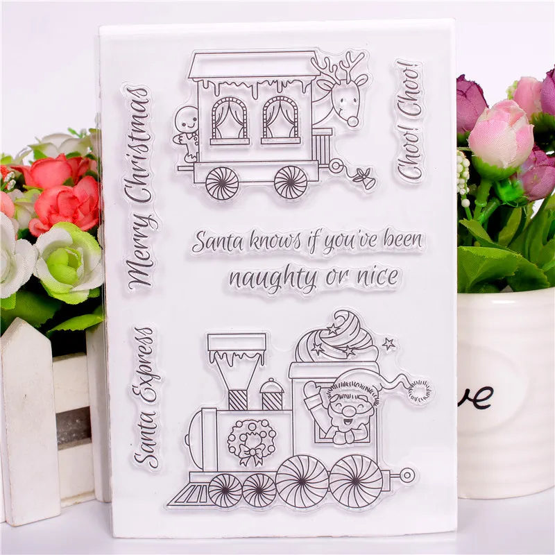 Rubber Silicone Clear Stamps for Scrapbooking Tampons Transparents Seal Background Stamp Card