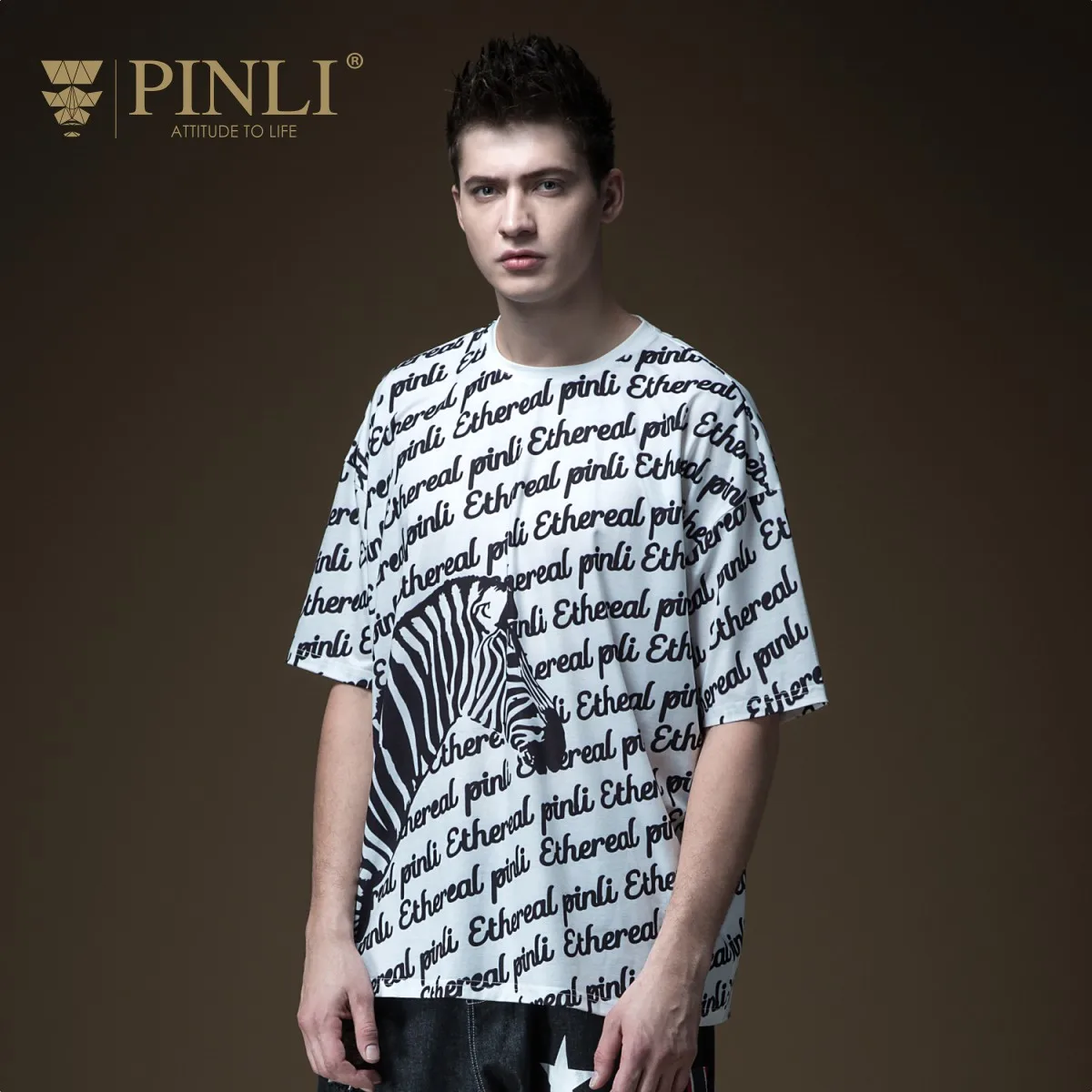 

2018 Undertale Pinli Product Made The New Summer Hot Men's Big Yards Loose Letters Printing B192211354 Short Sleeve T-shirt