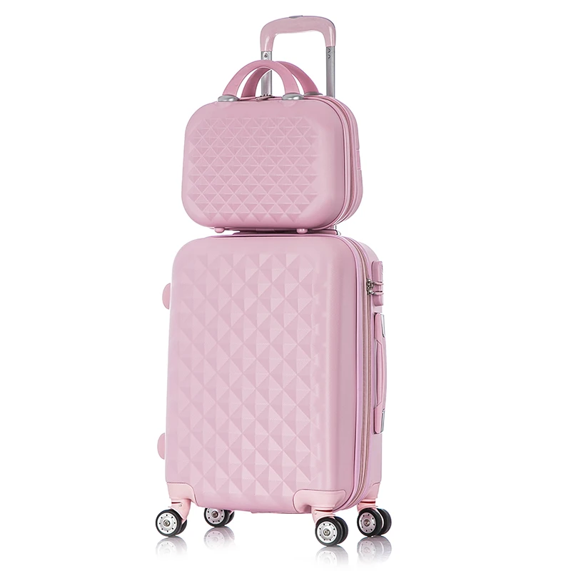 20"24"inch diamond pattern Rolling luggage travel bag,Boarding Suitcase