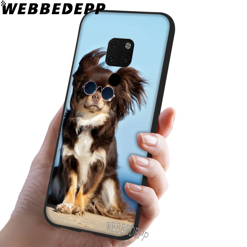 WEBBEDEPP милый чехол для щенков чихуахуа мягкий собак Huawei Honor 6 7A Pro 7C 8C 7X 8X 8 9 10 lite