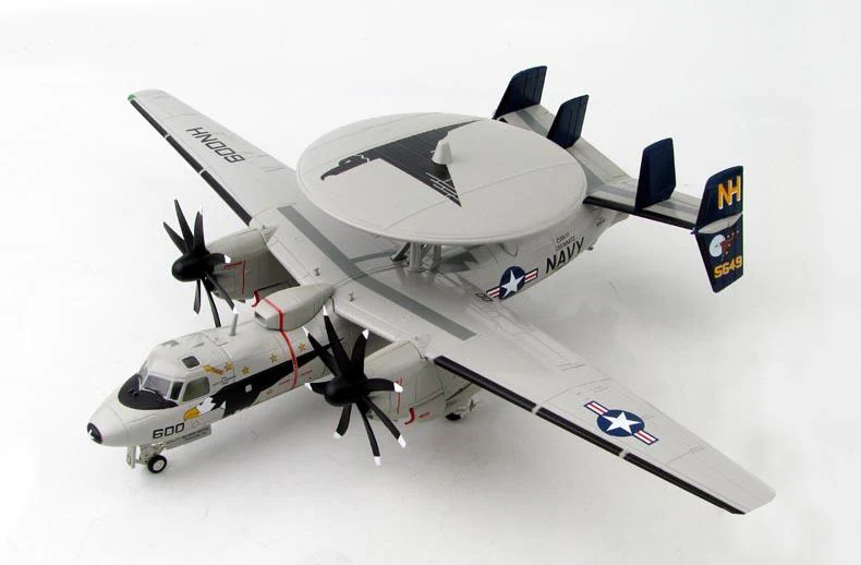 

HM 1/72 US aircraft carrier Nimitz E-2C Hawkeye early warning aircraft model 2000 HA4807