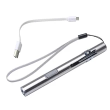 Portable USB Flashlight Rechargeable LED Medical Camping Flashlights MDJ998