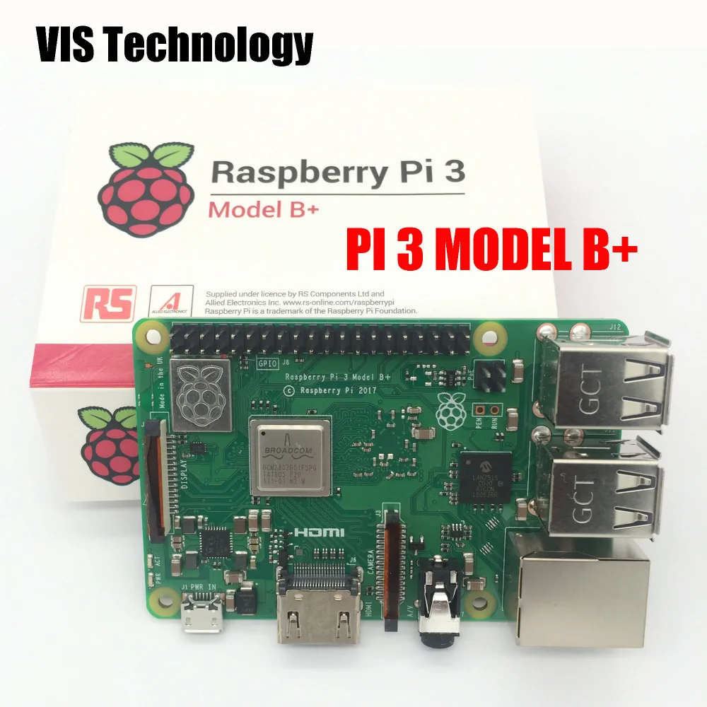 

2018 new original Raspberry Pi 3 Model B+, the Third Generation Pi A 1.4GHz 64-bit quad-core ARM Cortex-A53 CPU RS Version