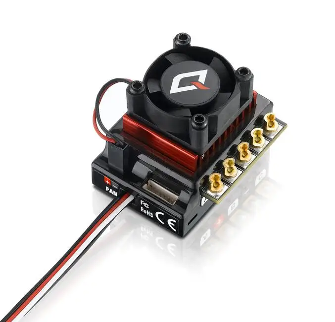 

Hobbywing QUICRUN 10BL120 Sensored 120A 2-3S Lipo Speed Controller Brushless ESC for 1/10 1/12 RC Car