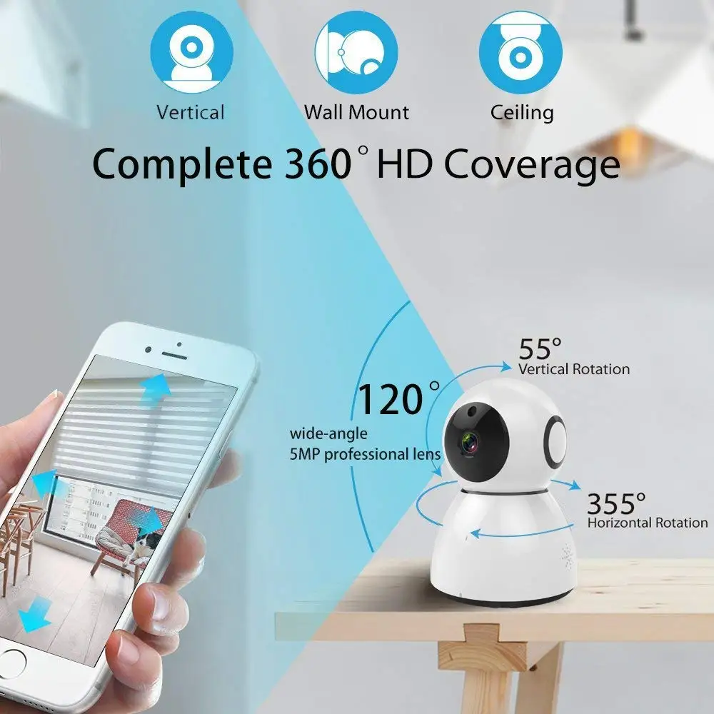 Casa Della Macchina Fotografica 1080P HD Video Monitor Senza Fili del IP di Rete di Sicurezza di So