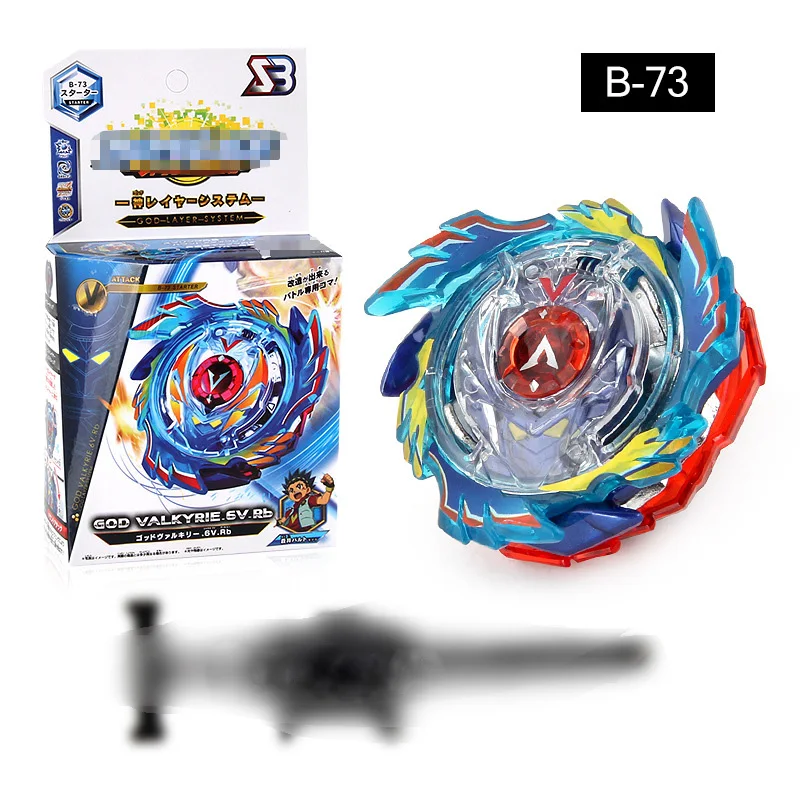 

2018 New 4d Beyblade Burst Assembled Alloy Revolving Spinning Top God Valkyrie Gyroscope Blade Blades Battle Toys Launcher B73