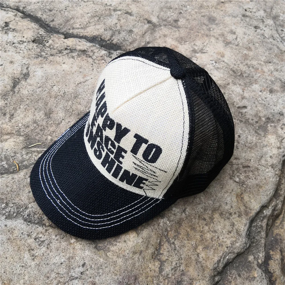 

2018 64cm XL size summer winter linen CLOTH SPECIAL BIG SIZE Breathable happy Mesh Baseball caps Snapback Trucker CAP