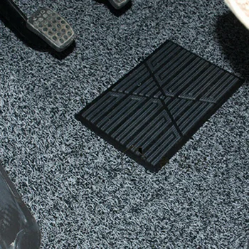 

1Pcs Black PVC Car Floor Carpet Pad Heel Foot Mat Pedal Patch Cover Size:25x16cm