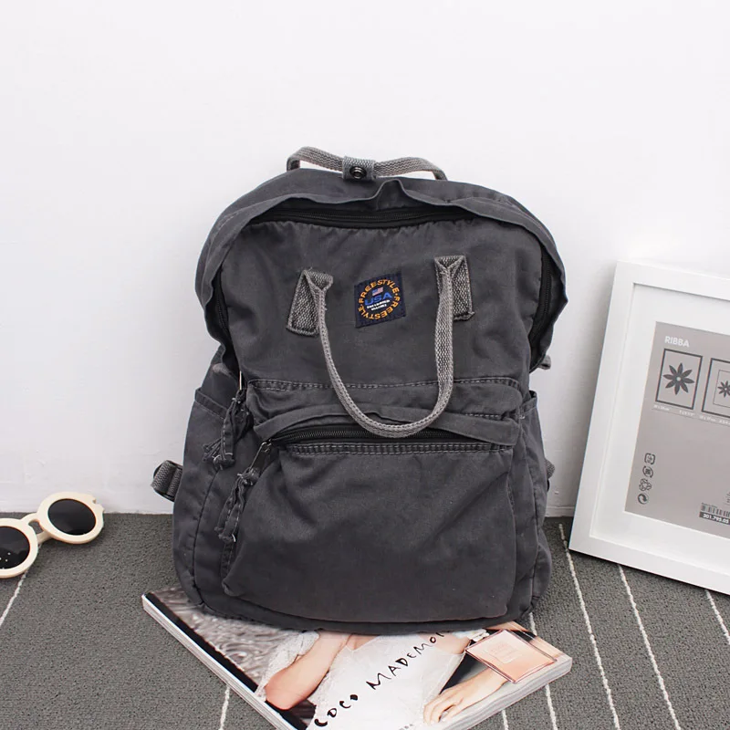 Kaufen 2018 Street Art Literarischen Leinwand Rucksack Minimalistischen Retro Rucksack Wilden Freizeit Koreanische Schultasche