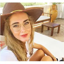 MINCL/корейский стиль ретро очки оправа металлическая круглая коробка Золотая Обычная Ретро близорукость женские литературные очки LXL