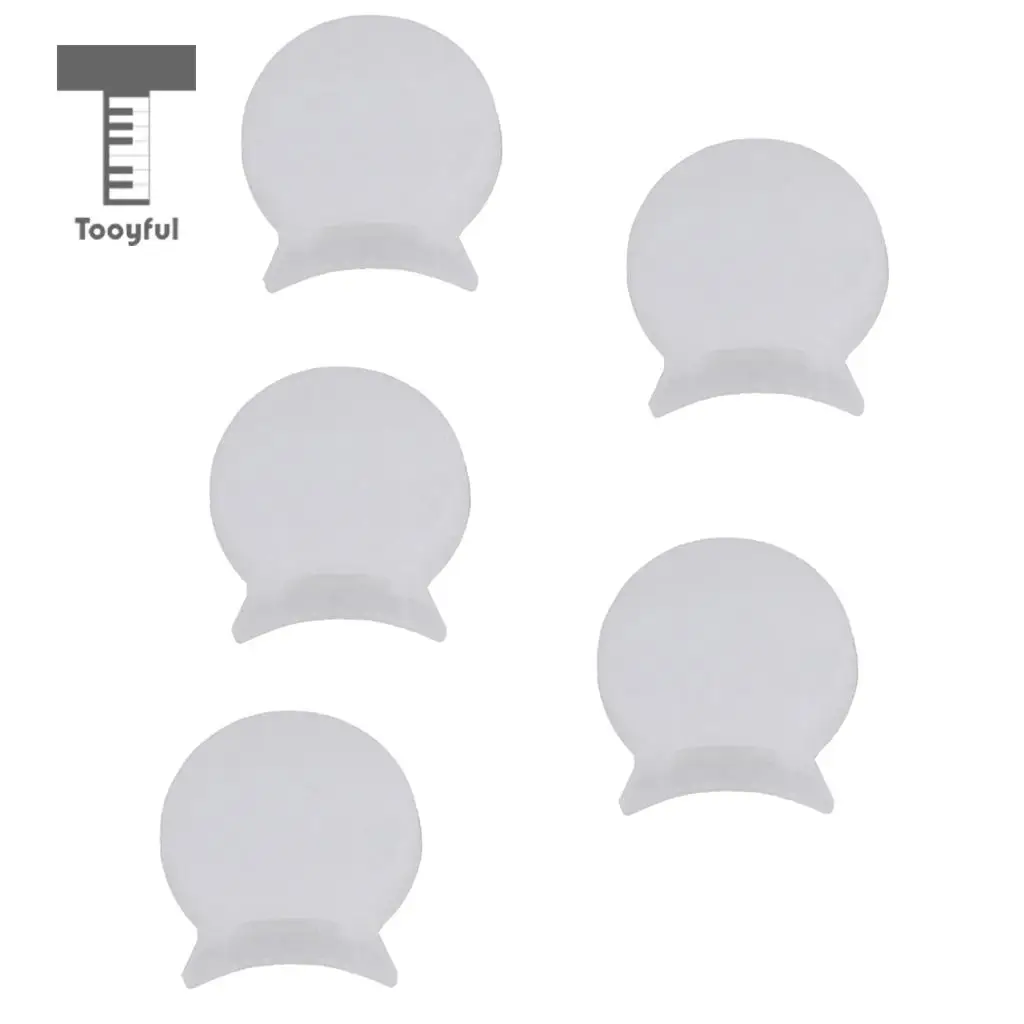 5Pcs 6mm White Rubber Clarinet Oboe Thumb Rest Cushion Pad Protector Comfortable Woodwind Instrument Parts