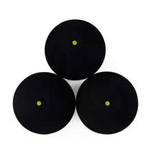 Натуральный каучук с желтыми точками сквош мяч желтая точка Сквош бола ракетки оборудование для спортивных тренировок Одиночная желтая точка шарики-амортизаторы
