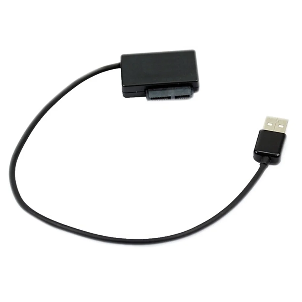 Высокая скорость USB 2,0 кабель адаптера SATA Slimline ноутбук CD DVD ROM привод кабель адаптера #0122