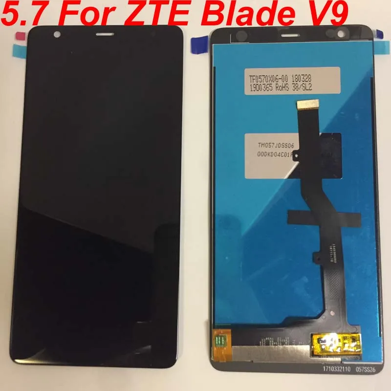 

Black Blue For ZTE V9 LCD Touch Screen Panel Glass Display Digitizer Panel Glass Assembly For ZTE blade V090 LCD Original 2160*