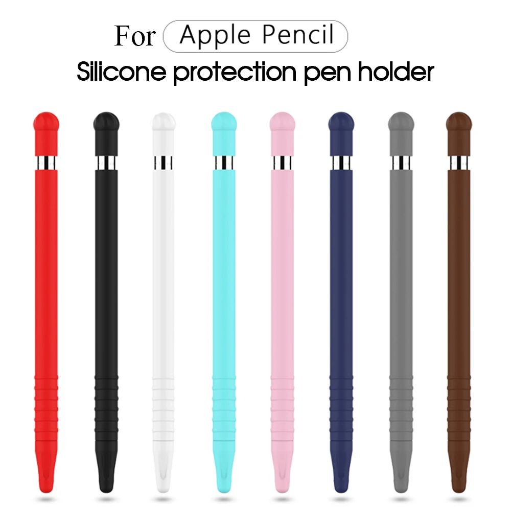

Silicone Case Compatible For Apple Pencil 1 Tablet Touch Stylus Pen Protective Cover Pouch Tips Cap Sleeve Cases For iPad