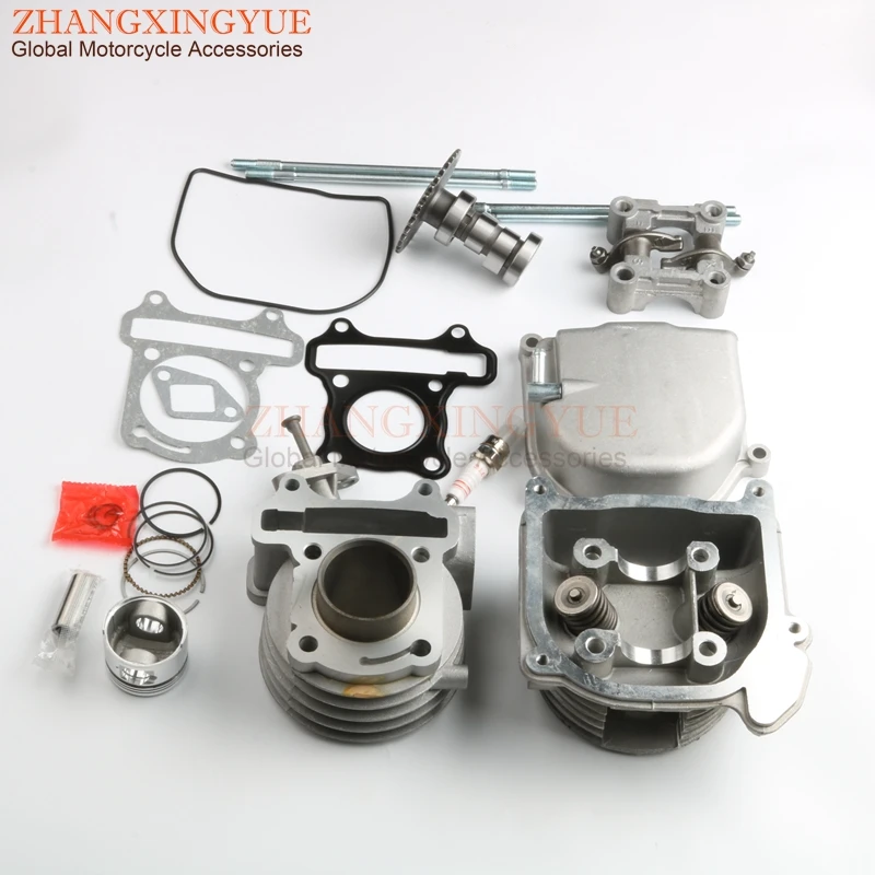 Скутер 50cc EGR головки цилиндров комплект и цилиндр ПОРШНЕВЫЕ НАБОР ДЛЯ джиньлун