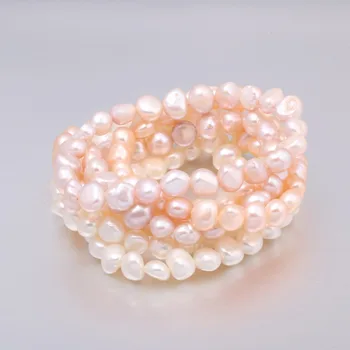 New High Quality 7 8 Mm Freshwater Pearl Bracelets Natural Pearl Bracelet For Women Pearl
