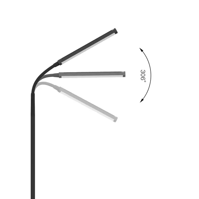 Modern LED Floor Lamp Adjustable Dimmable with Remote Control