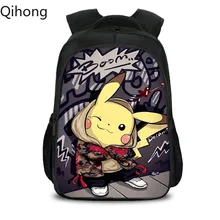 Аниме Покемон рюкзак Pocket Monster школьная сумка Ash Ketchum/Pikachu школьные рюкзаки для девочек и мальчиков сумка для малышей Детские сумки для книг