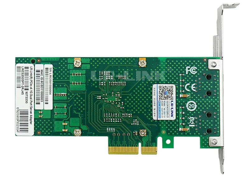 LR-LINK 2003PT Gigabit Ethernet RJ45 промышленное применение PCI Express Dual Порты и разъёмы Сетевой карты сетевой адаптер Intel I350 NIC