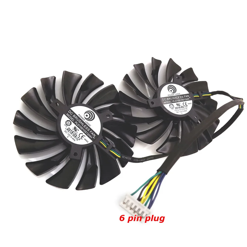 Бесплатная доставка вентилятор для видеокарты PLD10010S12HH gtx 980 gtx970 MSI GTX980 970 GAMING VGA