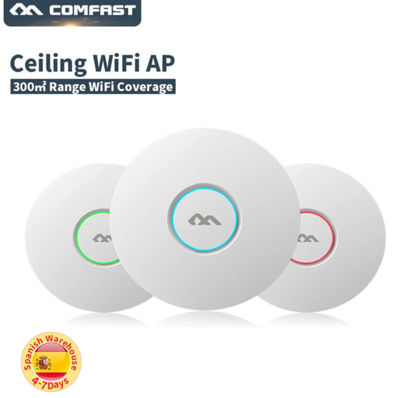 COMFAST E320NV2 300 Мбит/с беспроводной WiFi потолочный AP 802.11b/g/n Крытый открытый точка доступа с 16 вспышкой 48 в POE Wifi усилитель