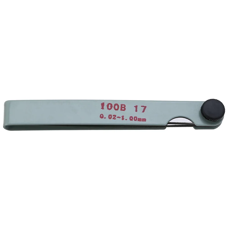 100mm-0-02-1-0mm-Thickness-Metric-Feeler-Gauge-17-Blades-Stainless-Steel-Gauge-for-Spark_