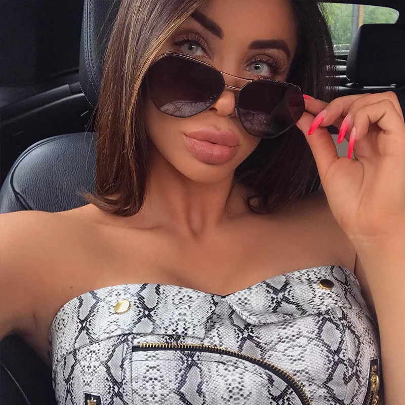 InstaHot Snake Print Zippers Pocket Pu Crop Tops Women Sexy Faux Leather Elastic Tube Tops Strapless Bustier Basic Top Seamless