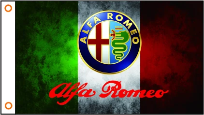 

Car flag ALFA ROMEO bander 3x5ft car banner 100D poliester car bandera 011