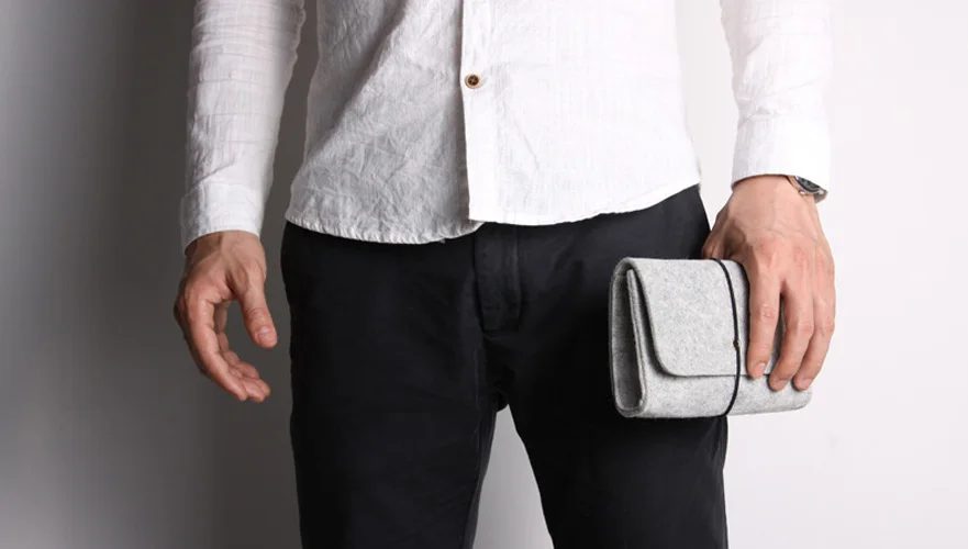 Мини войлочный мешочек сумка для хранения внешнего аккумулятора кабеля передачи