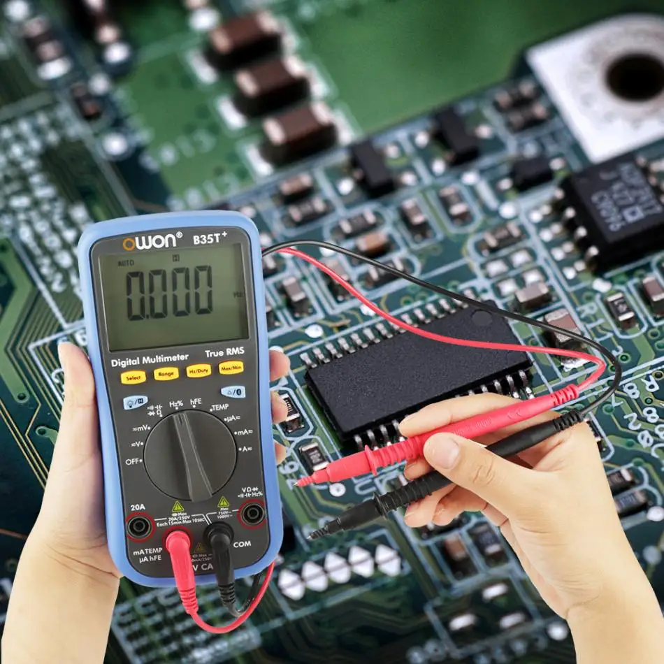 Owon B35T+ цифровой мультиметр True-rms Авто Диапазон Bluetooth вольтметр напряжение тока Амперметр Омметр ом тестер