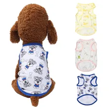 Одежда для домашних собак жилет для домашних животных Sunmmer удобный дышащий модный принт Одежда для кошек собак маленькая собачка Тедди товары для домашних животных