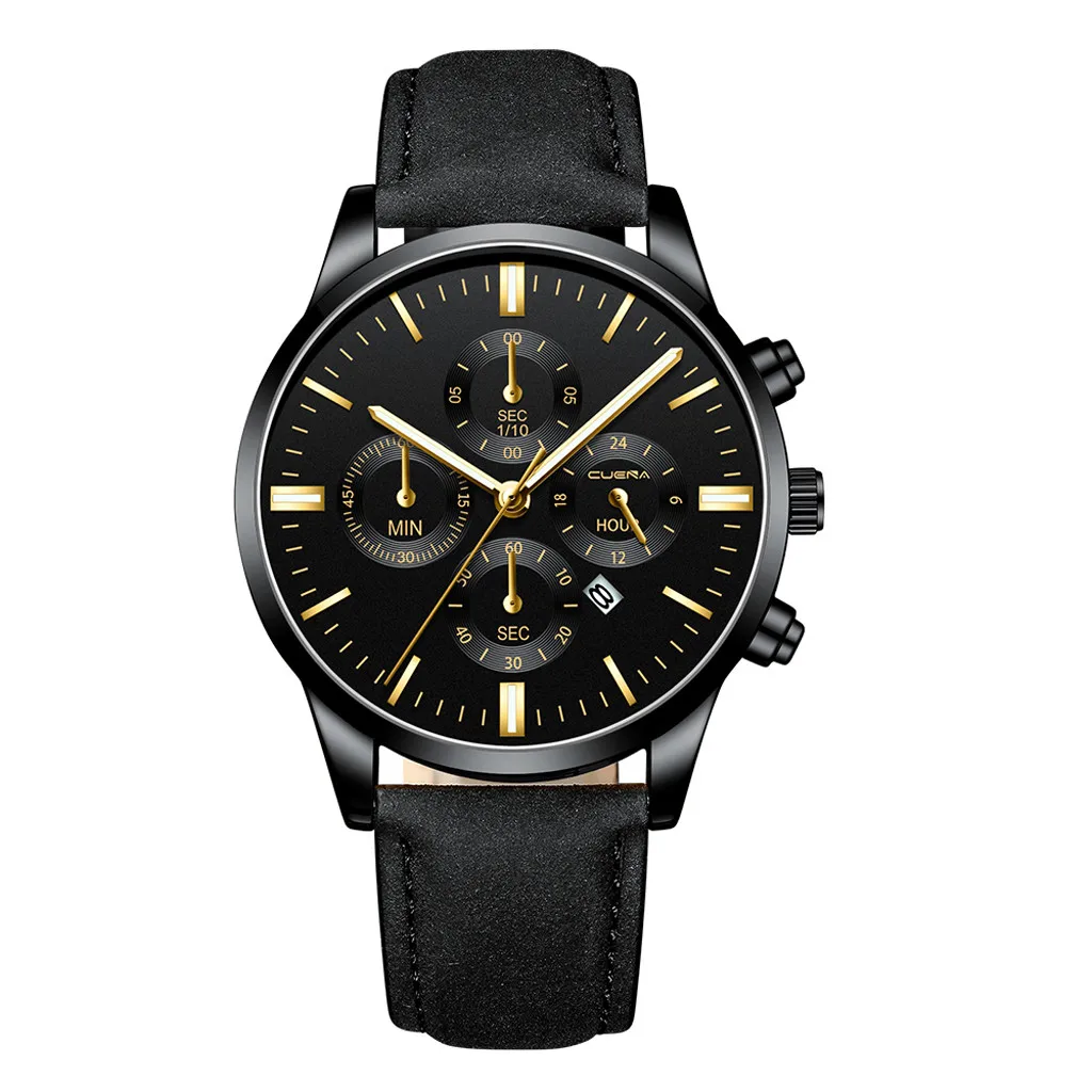 

Watches Men Reloj Hombre Military Sport Watch Leather Band erkek kol saati Quartz Relogio Masculino Wristwatches with Calendar