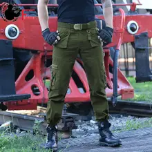 Полевые повседневные армейские Джоггеры мужские тактические много карманов на молнии Брюки карго армейские хлопковые прямые мужские брюки зеленый черный